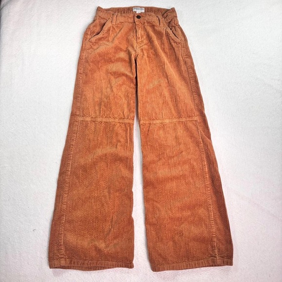 Arizona Jean Company Pants - Arizona Jean Co Corduroy Wide Leg Pants Size 0 Orange Retro